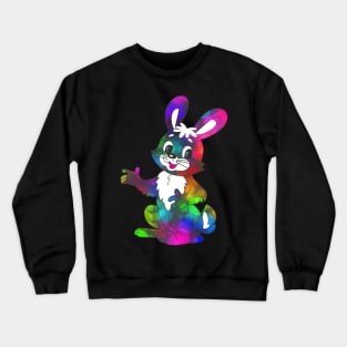 happy rabbit Crewneck Sweatshirt
